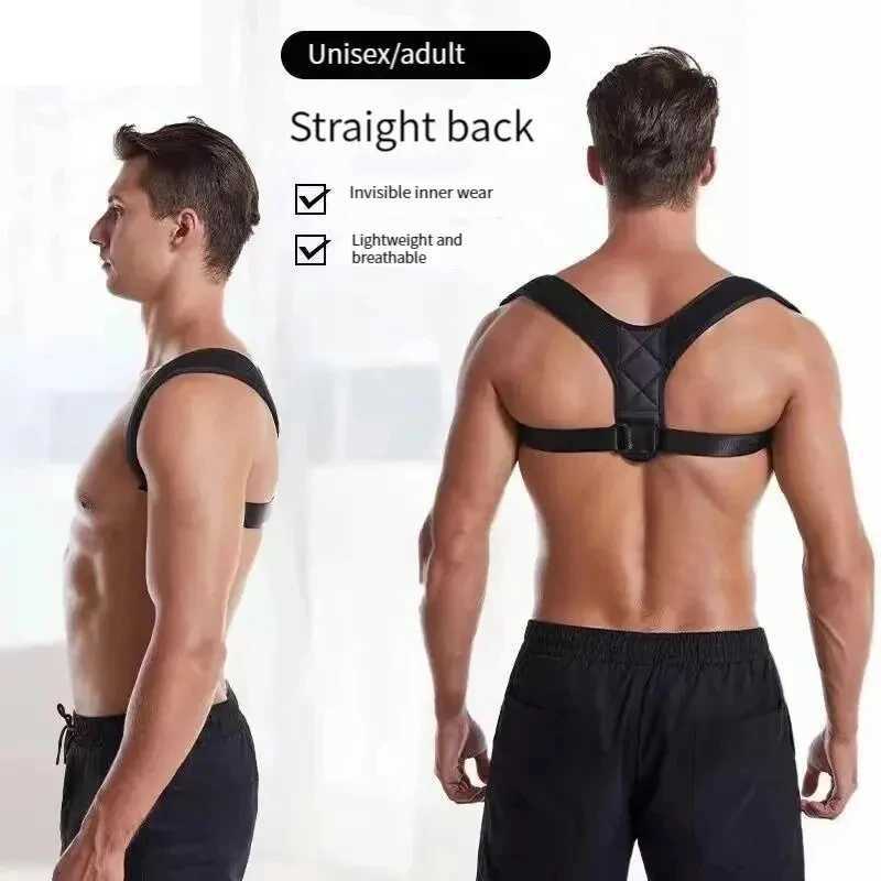 Back Posture Correction Belt Hunchback Prevention Correction of Sitting Posture Unisex Breathable Body Shaping Back Posture Corr1 D251022