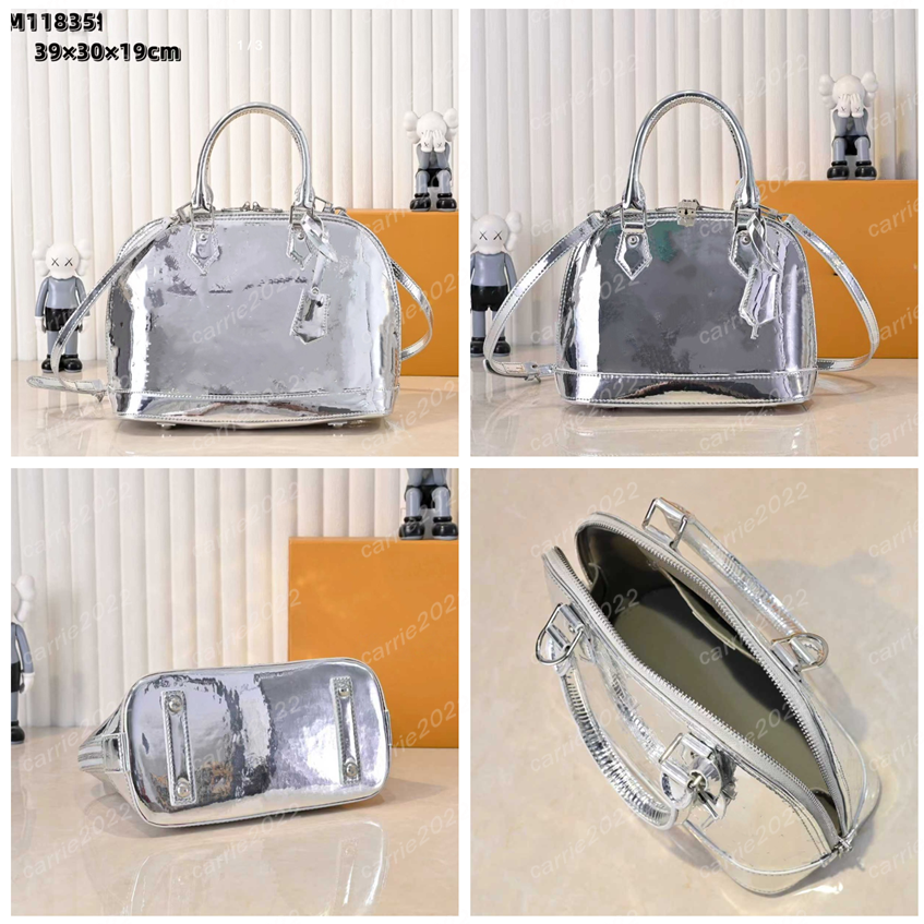 Ladies Fashion Ski Casual Designer Al Shell bags Luxury Bag Totes Handbag Top Handbag Bag Shoulder Bag Crossbody Top Quality Purse Pouch Sliver color gold large