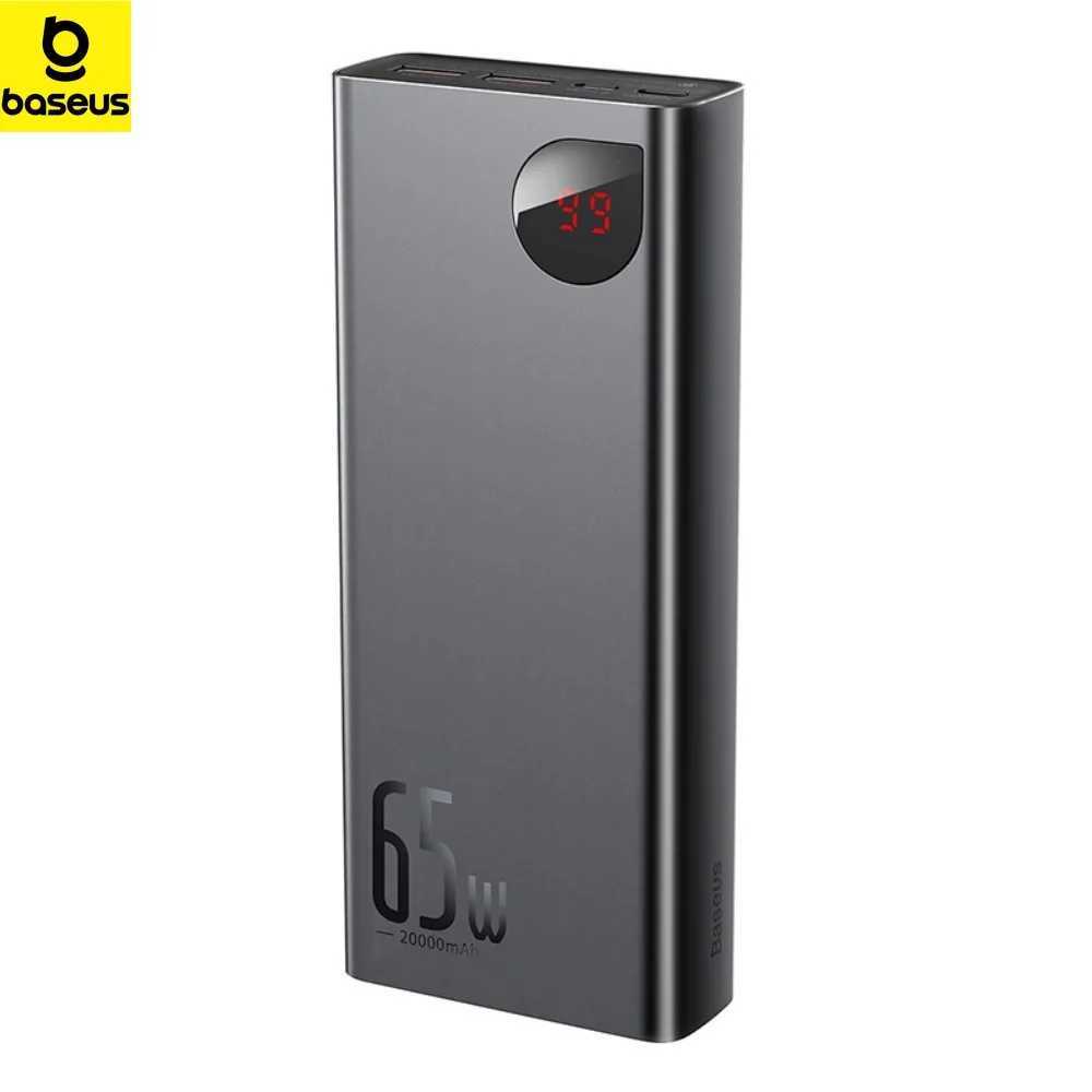 Baseus 65W Power Bank 20000mAh PD Quick Charge FCP SCP Powerbank Portable External Charger for Smartphone Laptop iPhone Tablet J251114