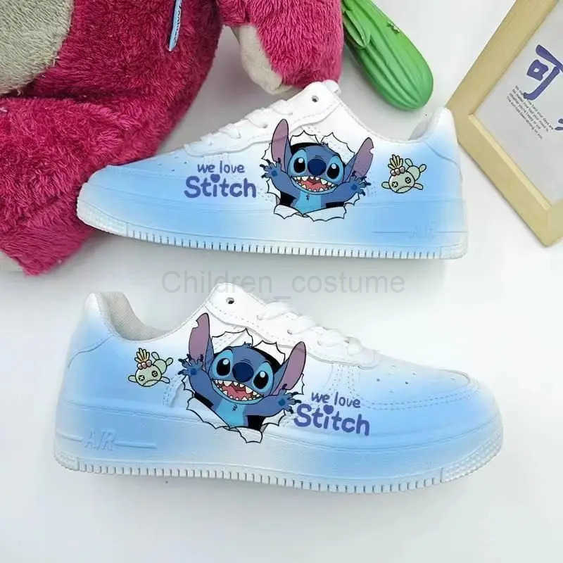 Disney New Stitch Anime Xangel Sneaker Summer Breathable Versatile Couples Cartoon Board Shoes Cute Student Leisure Shoes Gift H251022