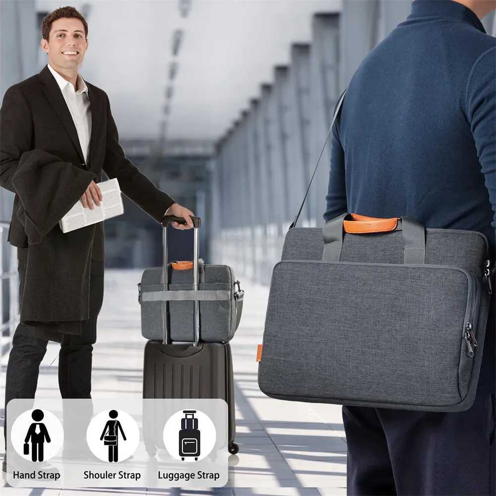Laptop Computer Shoulder Bag Handbag Waterproof Briefcase Man Women 13 14 156 16 17 inch Bags for Macbook Air Samsung Accessory W251022