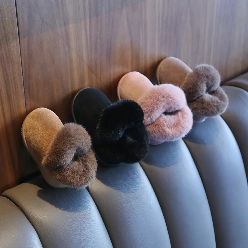 Winter Kids Baby Snow Boots First Walkers Plush Warm Soft Bottom Children Shoes 251022