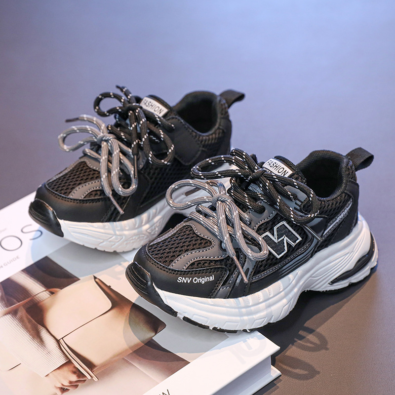Designer Shoes 2025 Winter New Children's Versatile Mesh Breathable Sports Shoes for Big Kids Fashion Casual Sports Shoes Free shipping