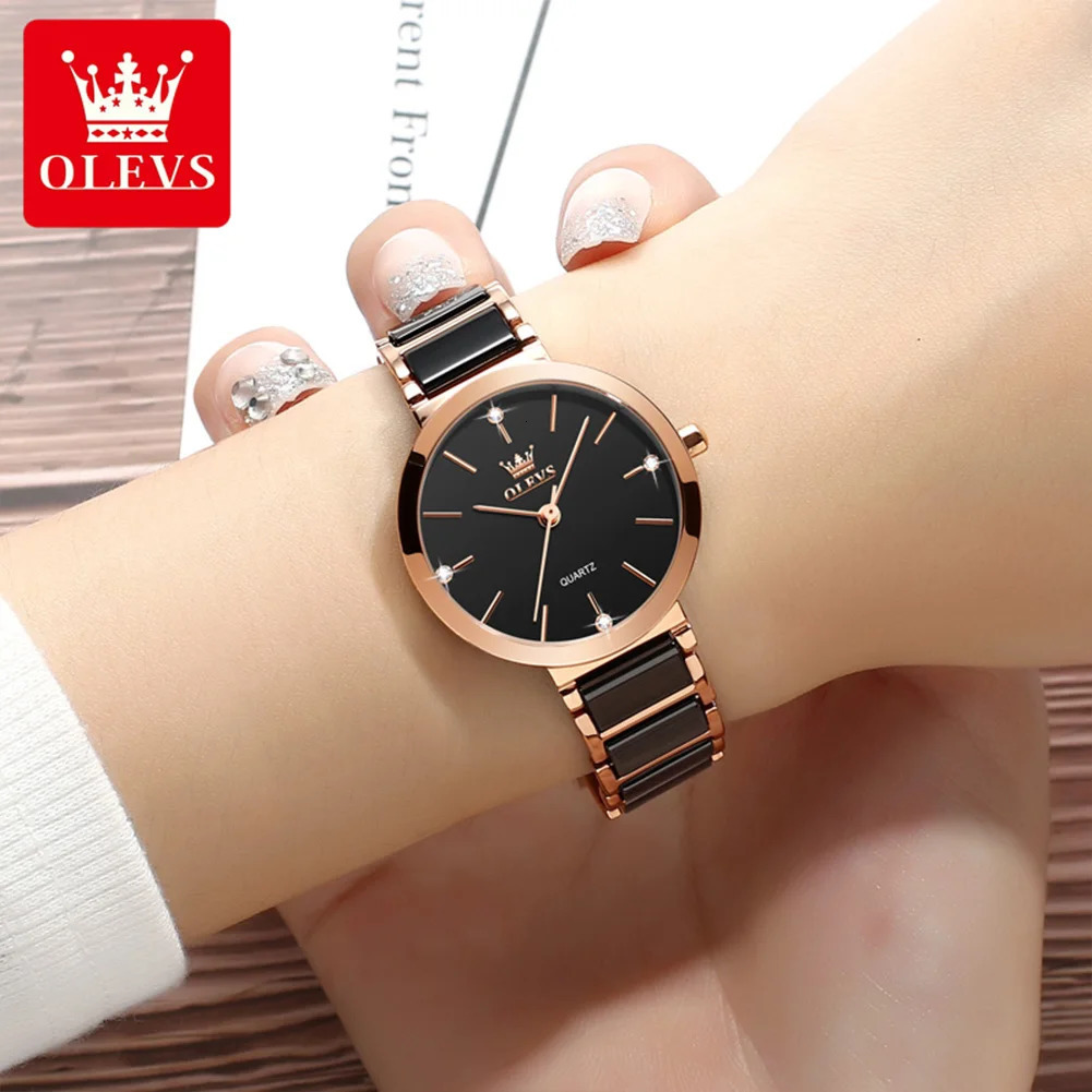 OLEVS Womens Wristwatch Watch for Women Elegant Bracelet Waterproof Fashion Quartz Ladies Watches Reloj Para Mujer 251027w