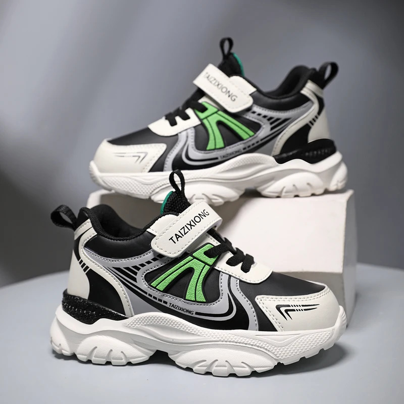 Kids Sneakers Casual Sports Shoes for Children n PU Leather Boys Fashion Printed Running Trainers 251022