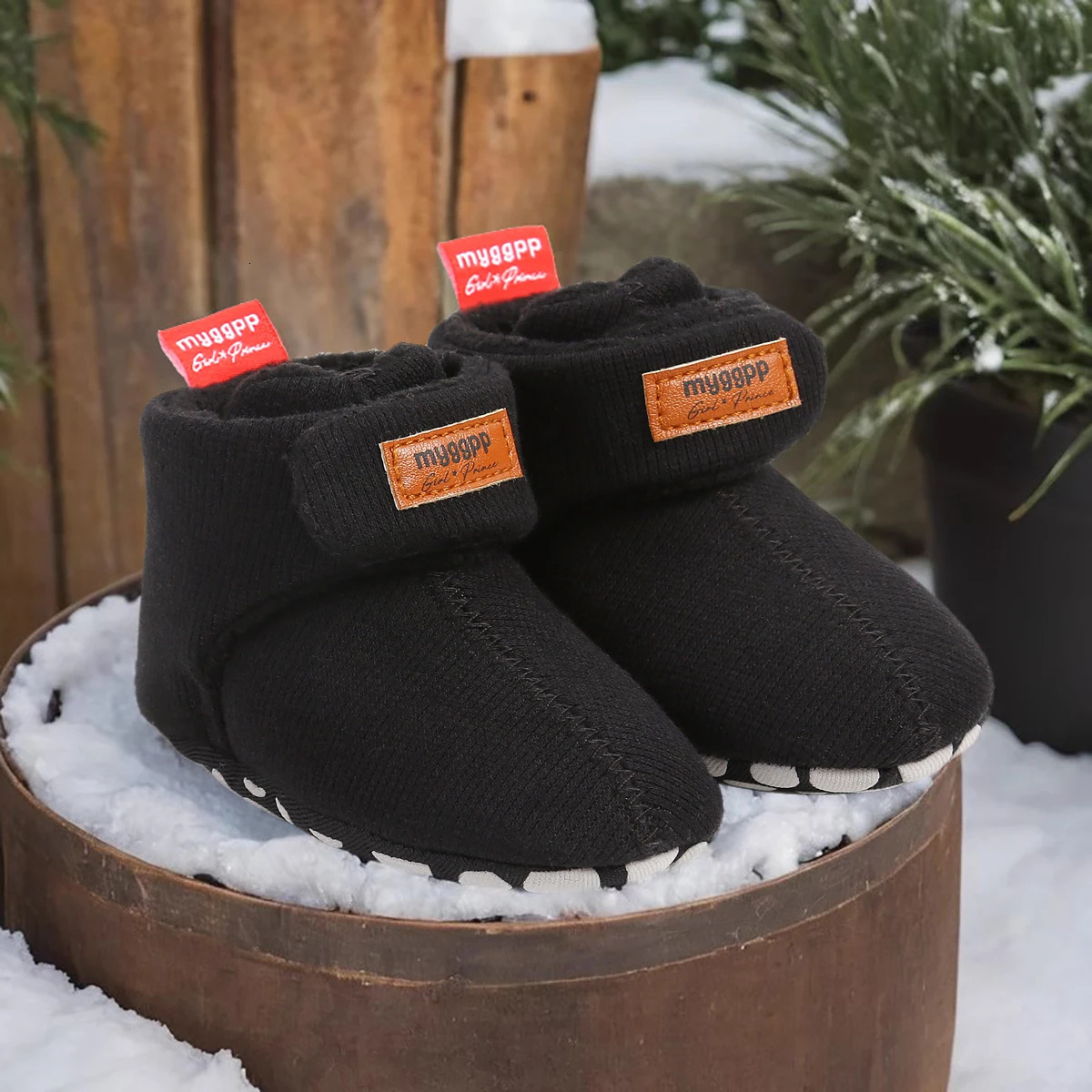 born Baby Boy Girl Soft Fleece Booties Stay On Infant Slippers Socks Shoe Non Skid Gripper Toddler First Walkers Winter Ankle 251022