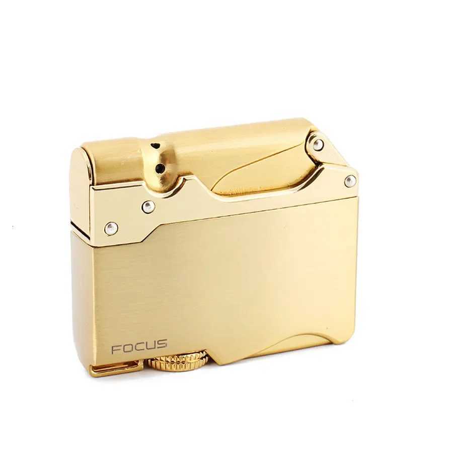 New Windproof Torch Jet Lighter Metal Creative Ignition Gas Turbine Lighter Butane Lighter Cigarette Accessories MenS Gadgets C251022