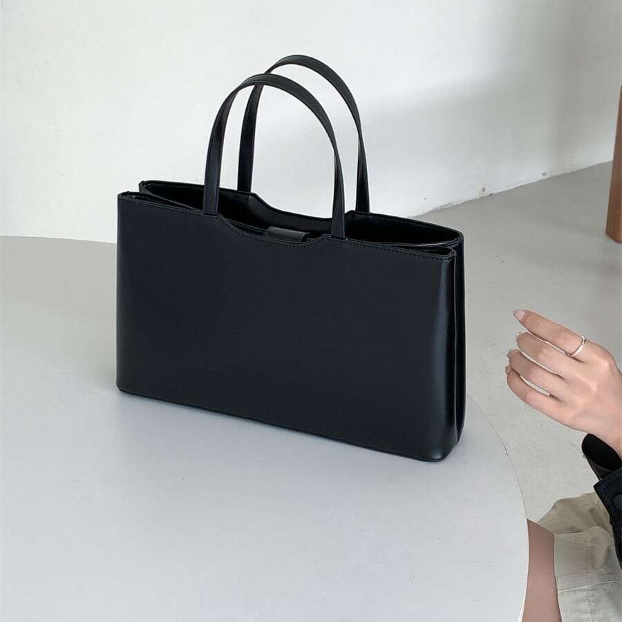 Korean Style Fashion Women's Tote Sturdy Three-Dimensional Large Capacity Office Handbag High-End Commuter Bag B5