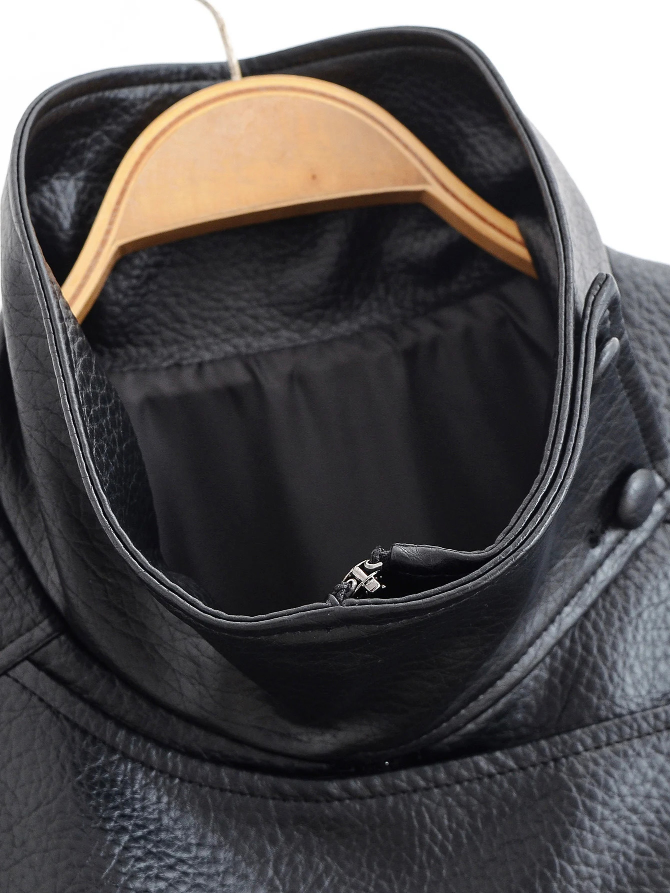 ZERAINS Autumn womens clothing European and American fashion loose leather long sleeved stand up collar jacket 251021