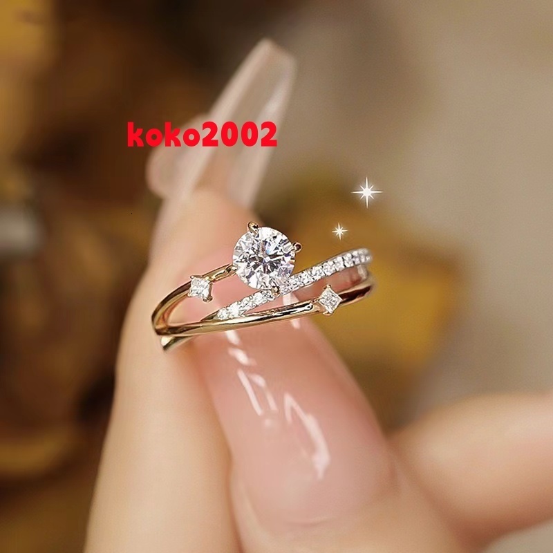 Luxury 05 1ct VVS Ice Cut Diamond Engagement Moissanite Rings StarMoon S925 Silver for Women Wedding Jewelry
