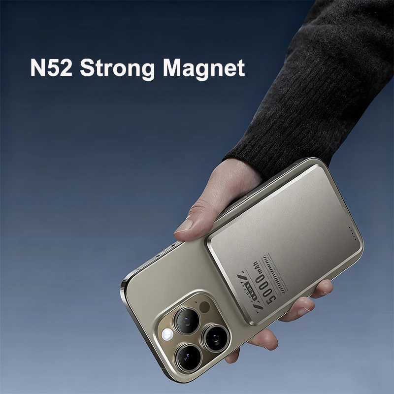 Ultra Slim Magnetic Power Bank Qi2 15W Wireless Powerbank Portable External Battery for for IPhone J251114