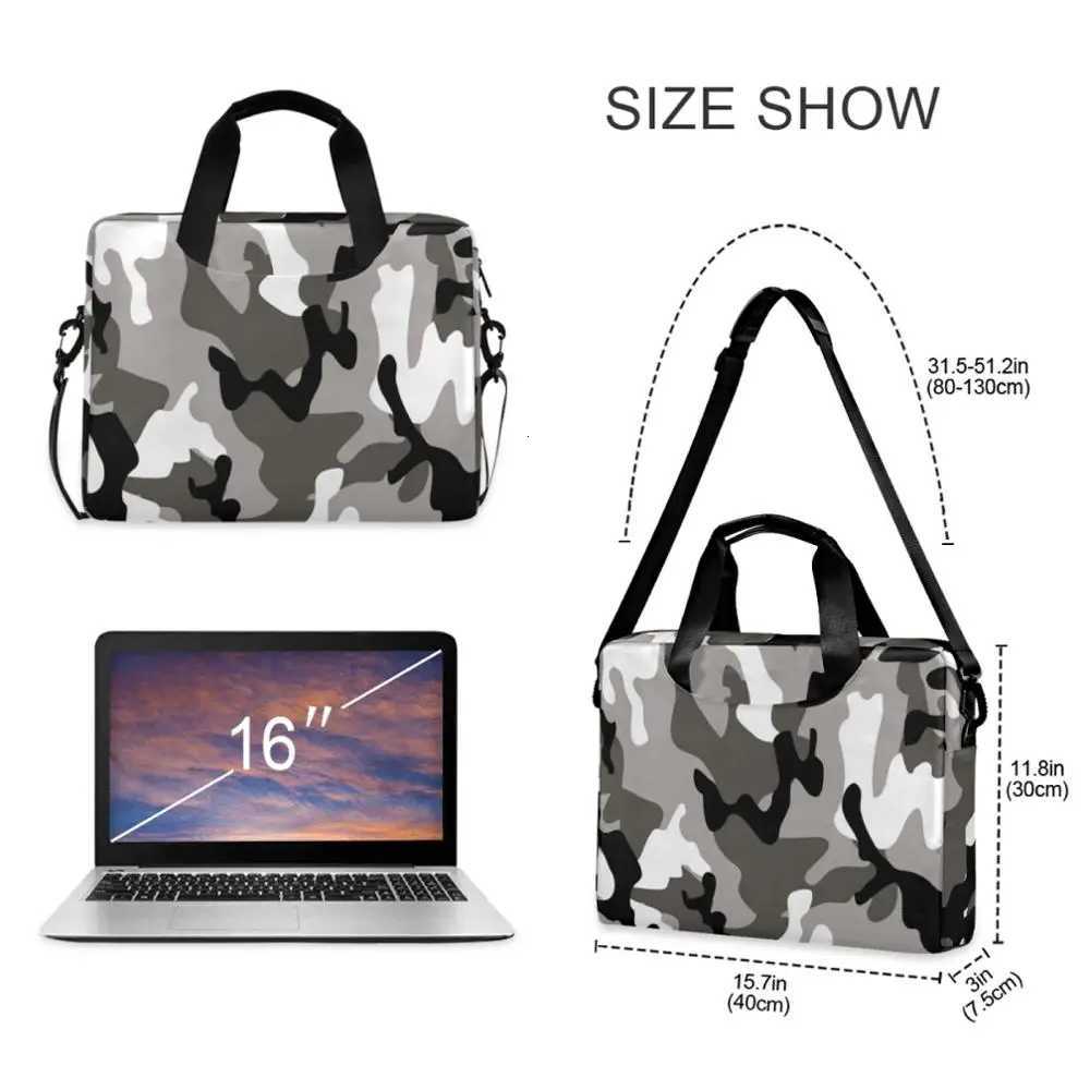 Business Briefcase Men Bag Army Fan Camouflage Printing Computer Laptop Handbag Male Shoulder Messenger Bags Mens Travel Bags W251022