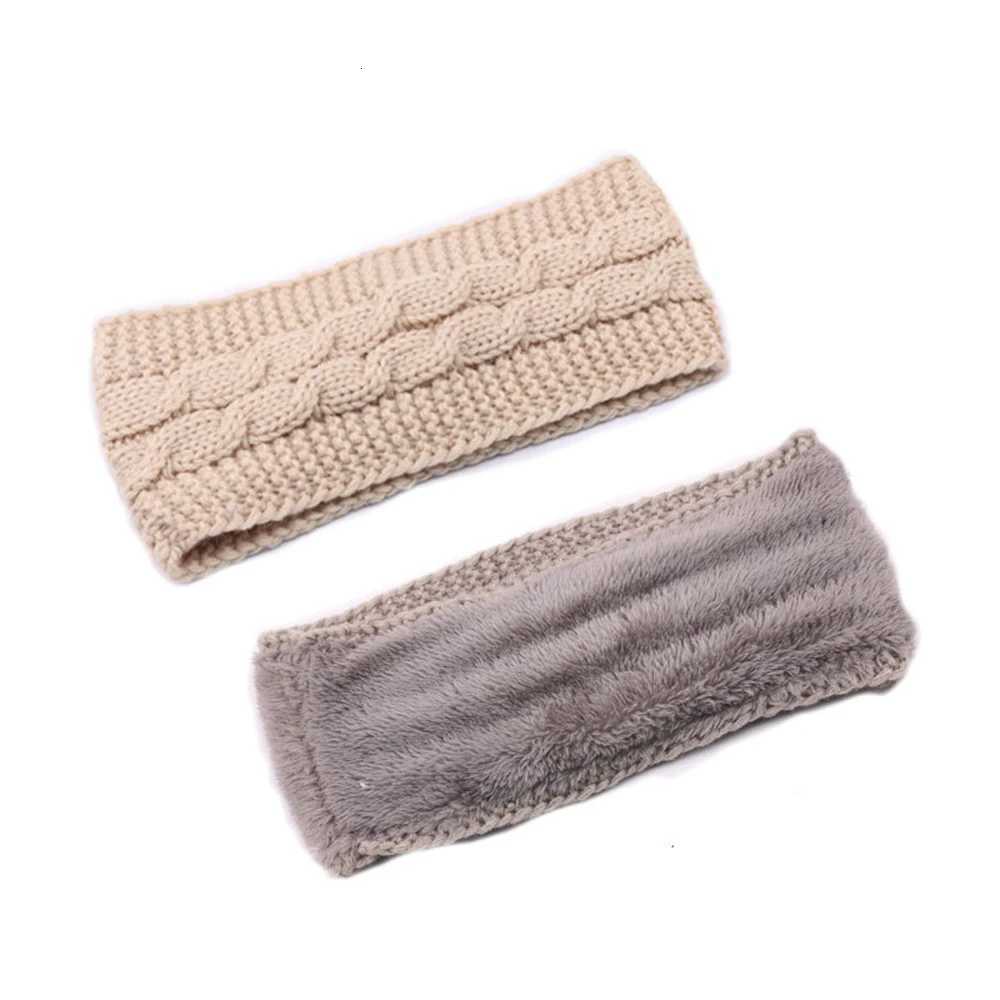 Winter Chunky Knit Womens Headband Trendy Cable Commute Hair Band Chunky Knit Fleece Lady Ear Warmer Thick Fashionable Hair Tie V251022