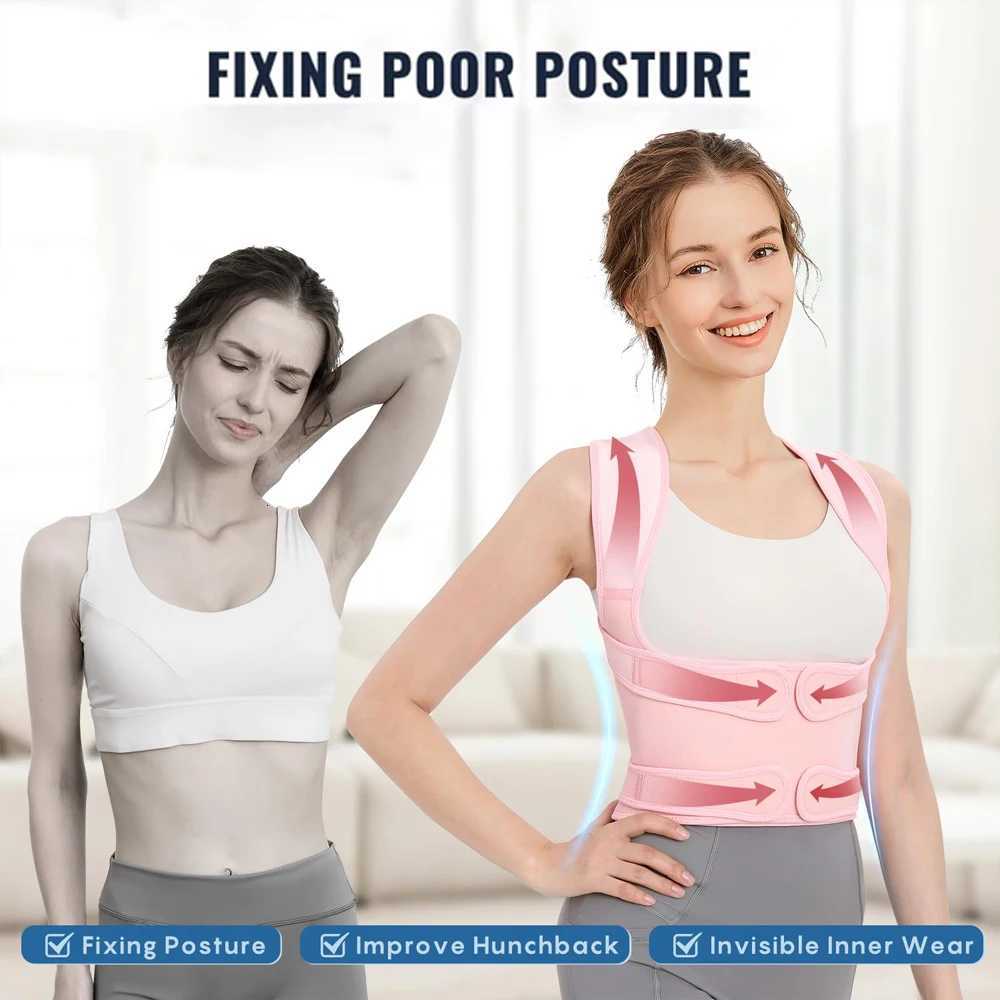Back Brace Posture Corrector for Women Adjustable Back Straightener Posture Corrector Scoliosis Hunchback Correction Support D251022