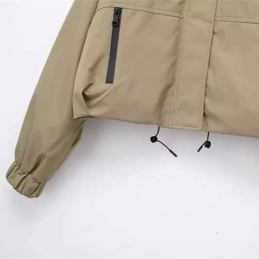 Street Style Hooded Short Loose Pure Color Workwear Jacket Cotton Outerwear New Fall Hot Sale Of The Season CrossBorder Fash1 Y251105