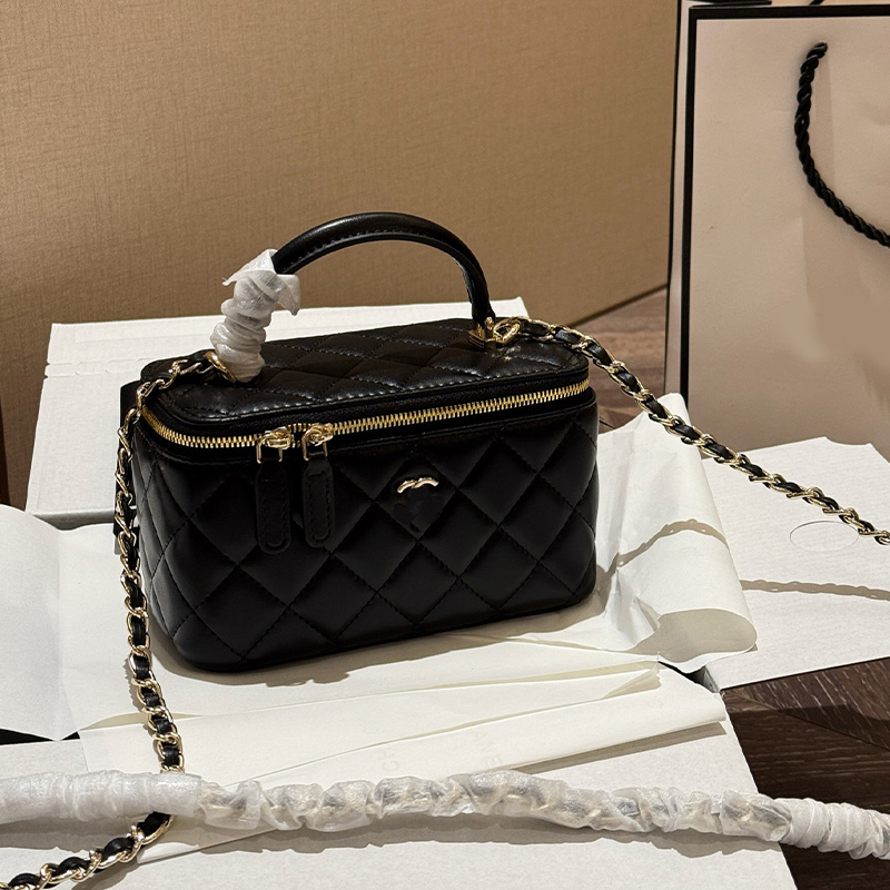 Designer handbag Vintage Box Bag Crossbody Handheld 2-Way Carry Genuine Leather Sturdy Structure High-Quality Daily Bag