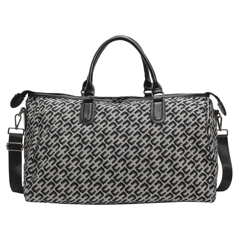 Designer Duffel Bags Women's Letter Print Tote Bag, Large Capacity Lightweight Travel Duffle, Portable Weekender Gym Bag for Short Trip and Sport