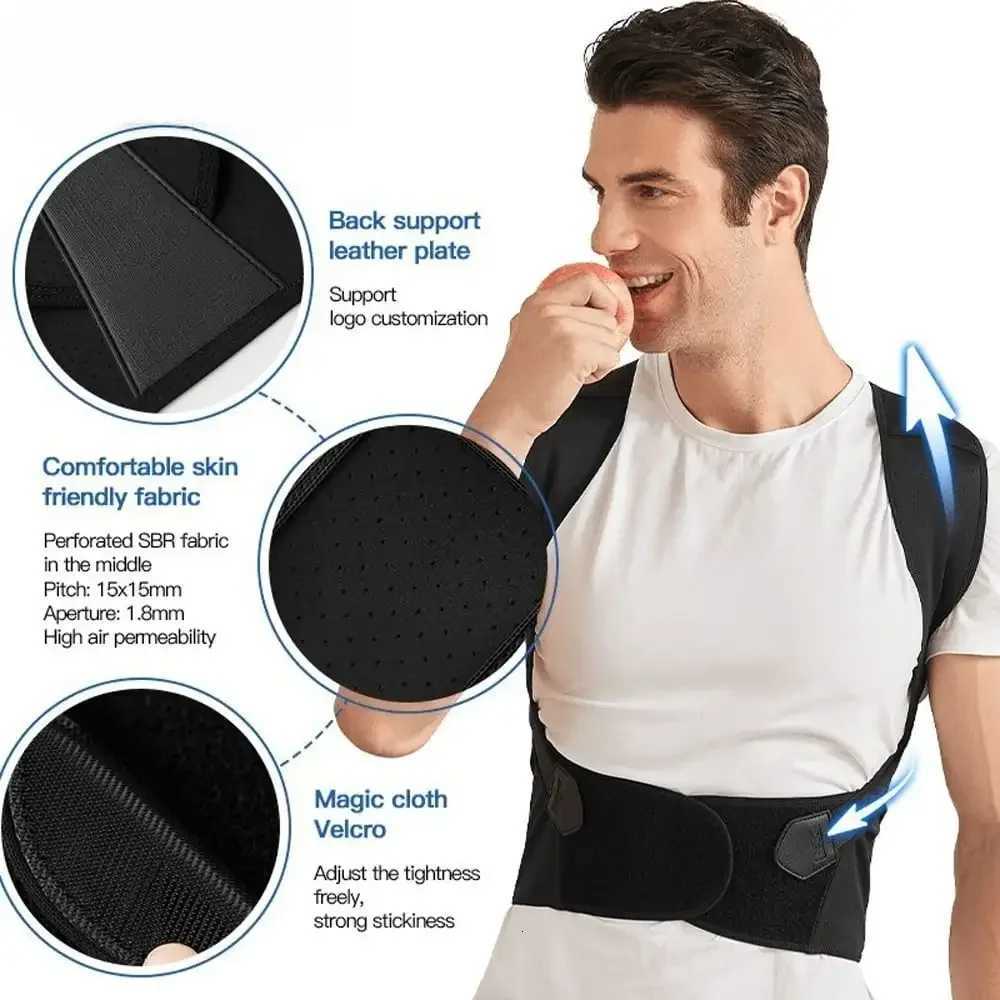 Adjustable Back Posture Belt Office Home Gym Unisex Improve Spine Clavicle Brace Posture Vest Back Posture Corrector Belt1 D251022