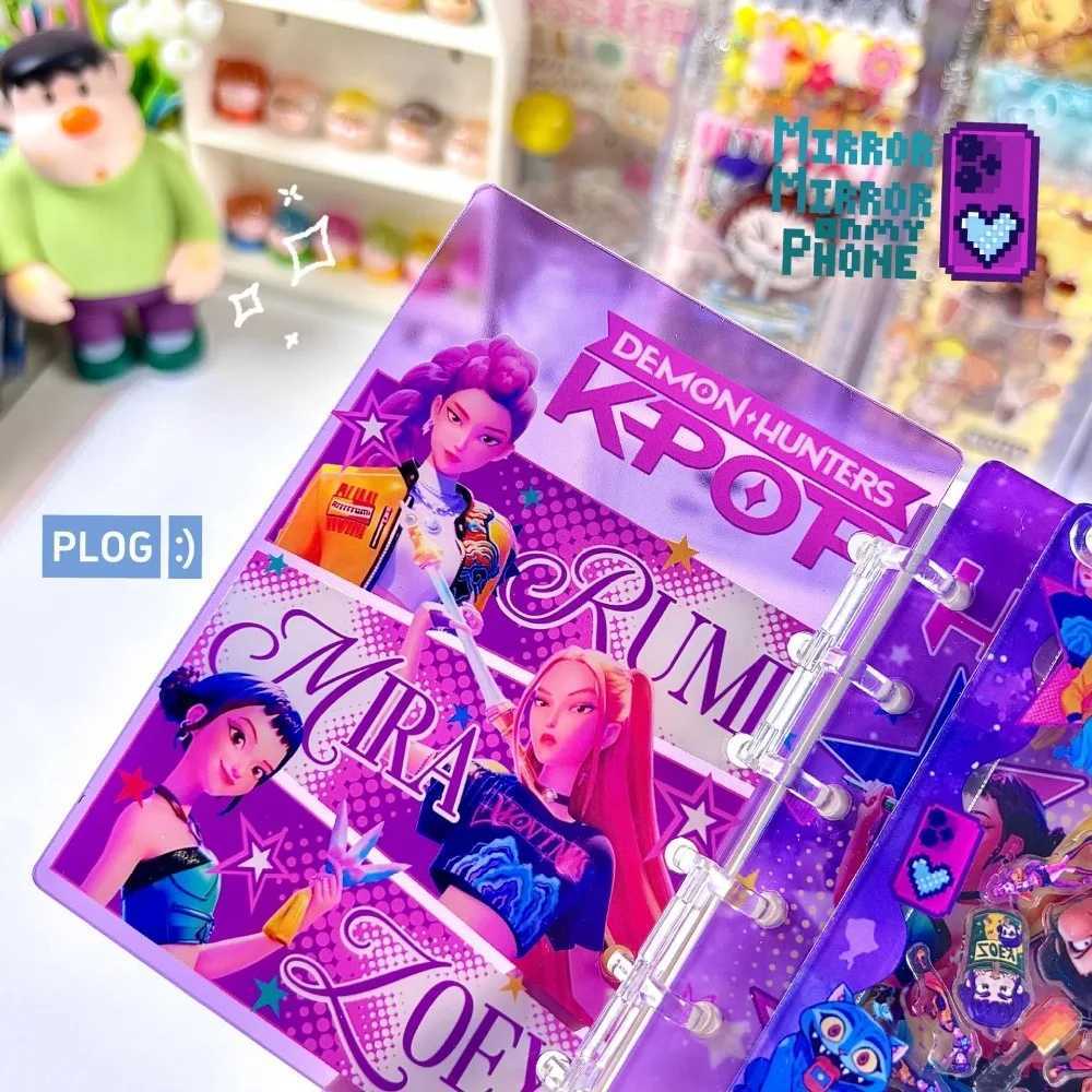 A7 Kpop Demon Hunters Notebook and Journals Rumi Mira Zoey Binder Cartoon Anime Pattern Stationery Supplies Back To School Gifts J251022