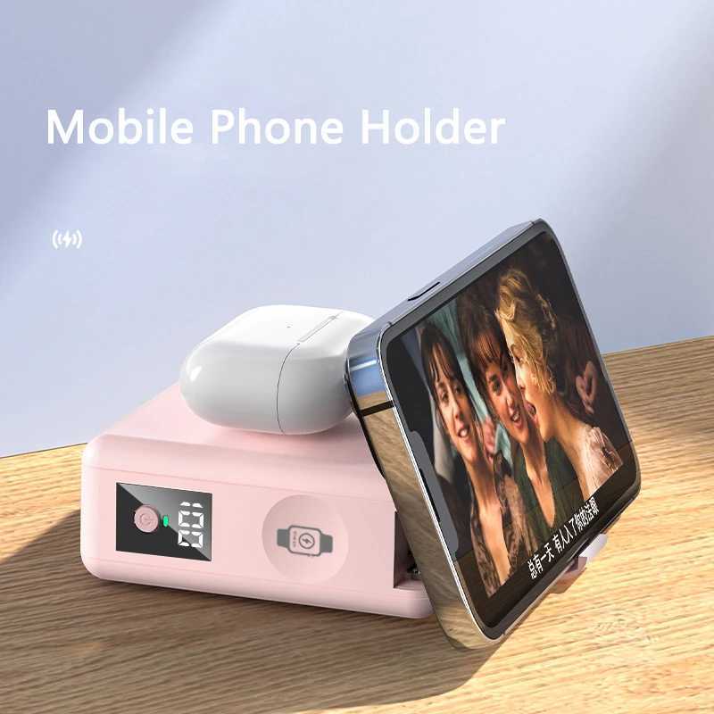 15000mAh Magnetic Wireless Power Bank with AC Plug Cable Fast Charging Portable Charger for iPhone 15 X iWatch Powerbank J251114