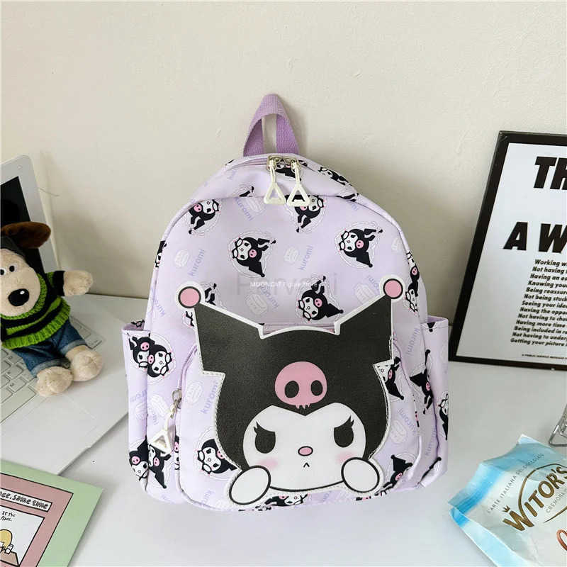 Sanrio Kid Schoolbag Backpack Hello Kitty Kuromi Cinnamoroll Printed Backpack Student School Supplies High Capacity Shoulder Bag L251022