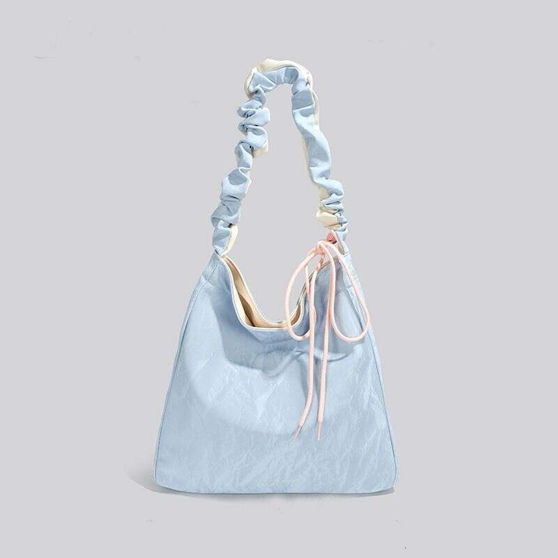 Niche Design Tote High-End Light Large For Women 2025 New Korean Version Simple Shoulder Crossbody Drawstring Bag
