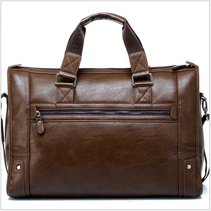 2024 New Luxury Leather Business Mens Briefcase Male Shoulder Bag Brand Men Messenger Bag Travel Computer Bag 14 156 Inch W251022