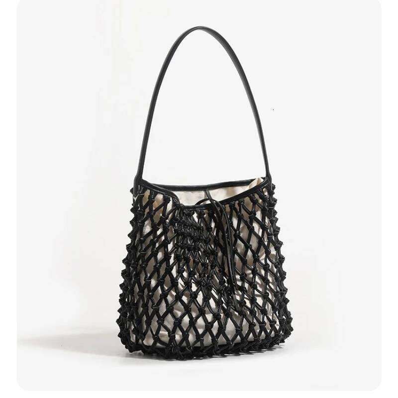 Women Straw Underarm Large Capacity Vintage Vacation Shoulder Everything Casual Handbag Designer Hollow Summer Beach Bag Suo251022