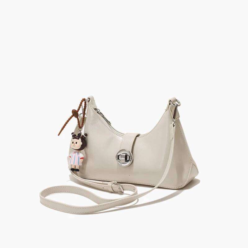 Retro Solid Color Female PU Leather Shoulder Fashion Women's Chain Handbags Casual Designer Hobos Underarm Bag Suo251022