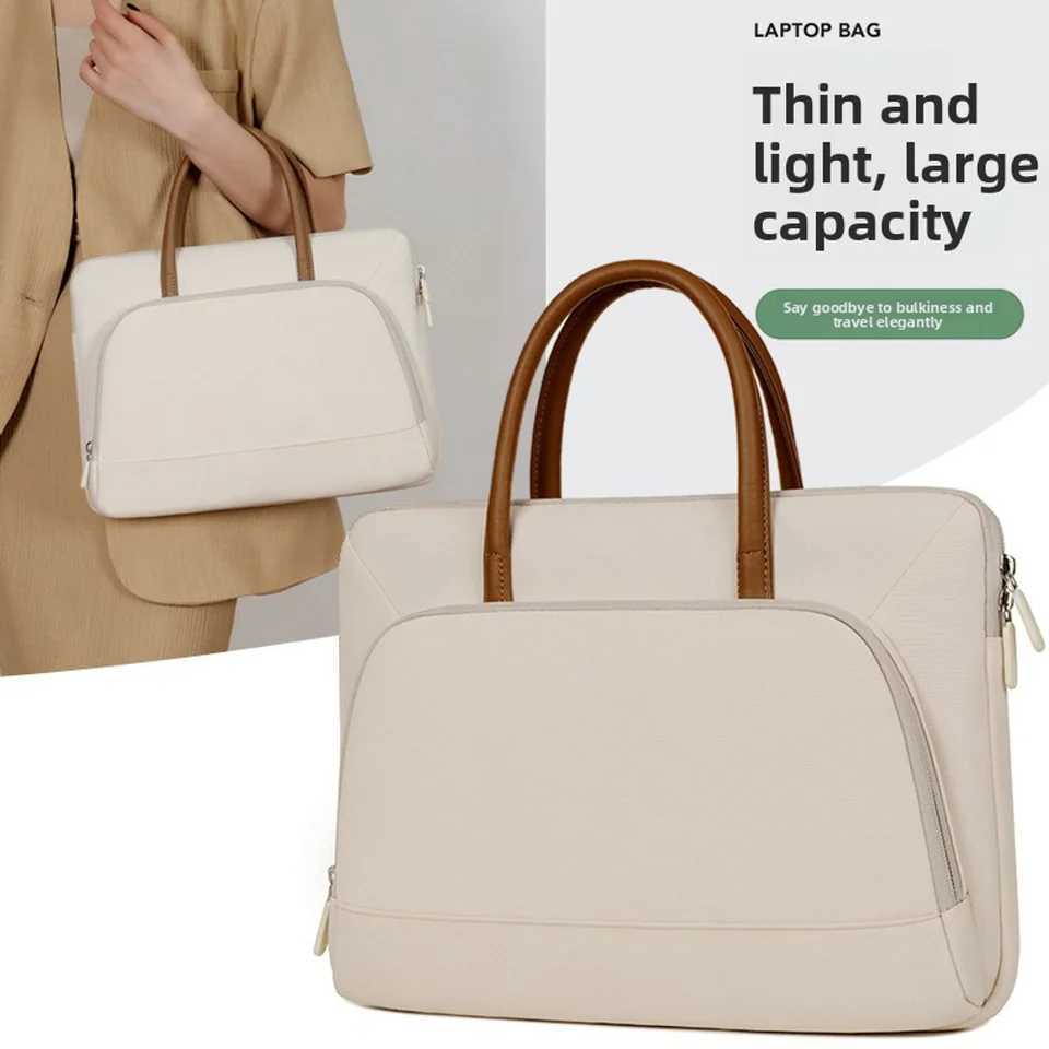 New fashionable and simple portable briefcase 14 inch 1516 inch laptop bag simple and elegant W251022