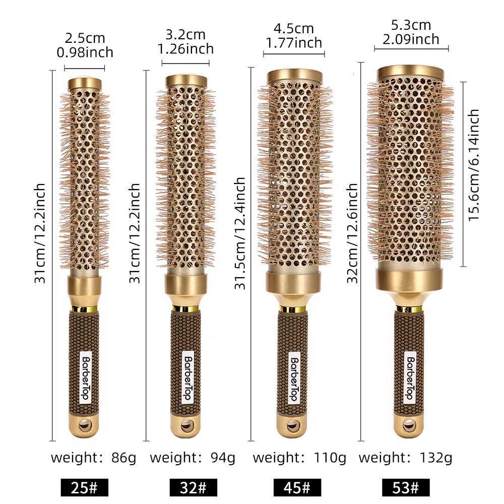 New Type 35cm Styling Comb Hair Protection Hair Roller Brush Salon Blowout Volumizing Tool for Long Thick Hair Heat ResistantXJ251022