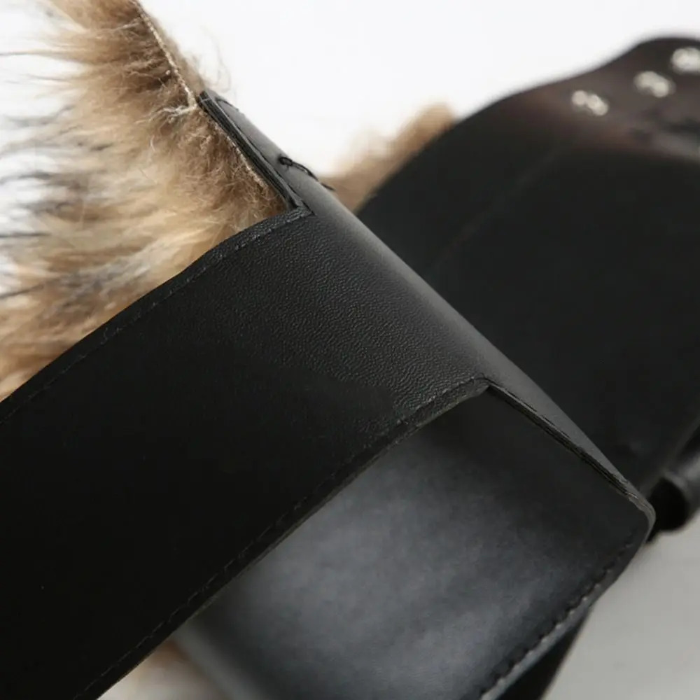Retro Trendy Faux Fur Splicing Belts Gyaru Chic Mini Bag Belt Y2K Cowgirl Waistband for Club Party 251013