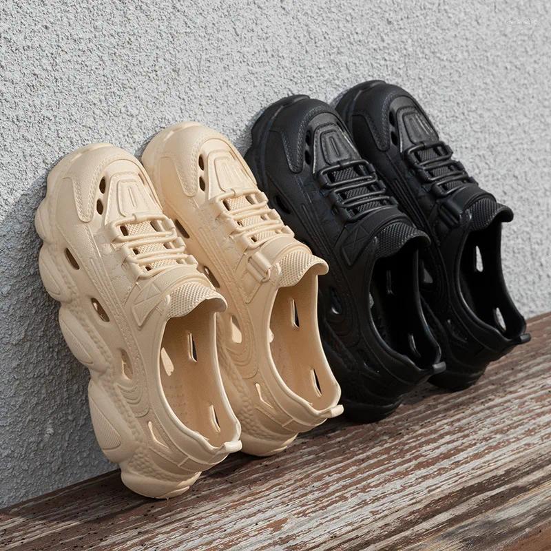 Sandals Summer Men's Super Light Waterproof Sneakers Slip On EVA Thick Sole Slides Fishing Driving Outdoor Jogging Flat Shoes