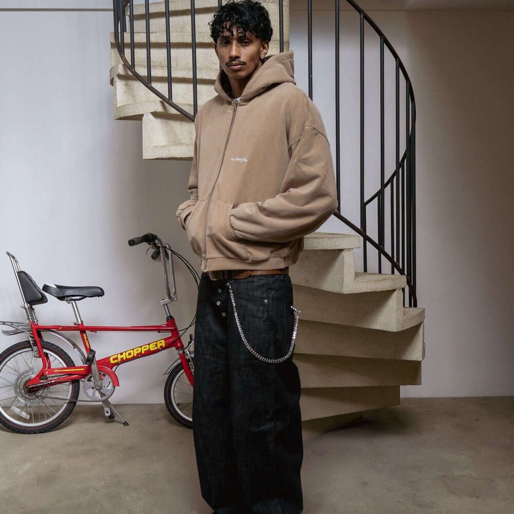 Winter Trendy Brand New Plaid Lined Patchwork Reversible Cotton Sweatshirt Street Fashion Jacket