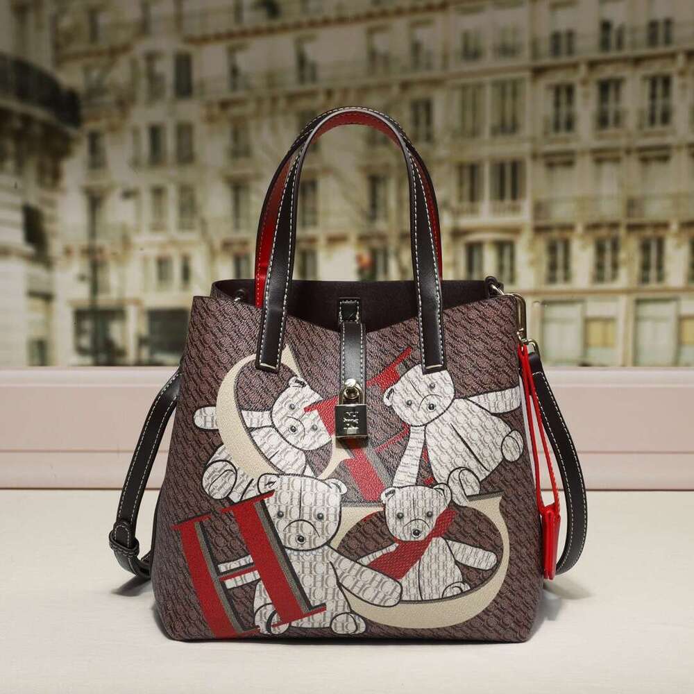 CHHC 2025 New Women's Crossbody 2024 Autumn Winter High-end Handbag Bucket Bag