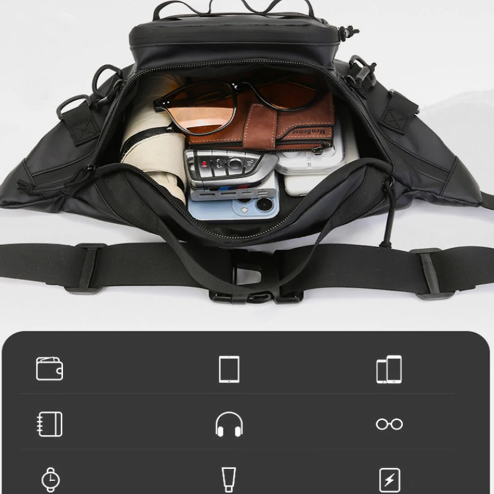 Zipper Outdoor Fishing Bag Lightweight Waterproof Multifunctional Waist Chest Sports for Men 251014