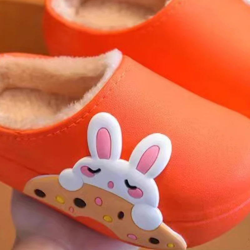 Childrens Cotton Slippers Winter Boys Cute Girls Indoor Children Parentchild Baby Hairy Shoes 251022