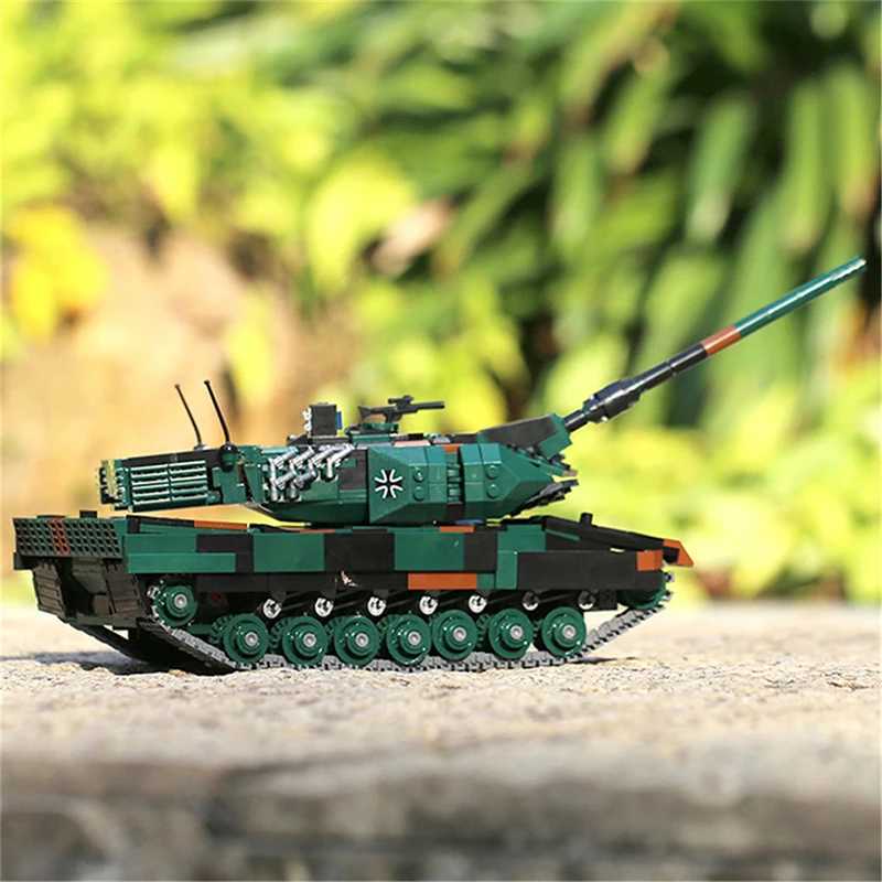 Military ww2 Cannon Assault Armored Vehicle Battle Tank Car Truck Army Weapon Building Blocks Sets Model Boys Toys for Kids Gift J251022