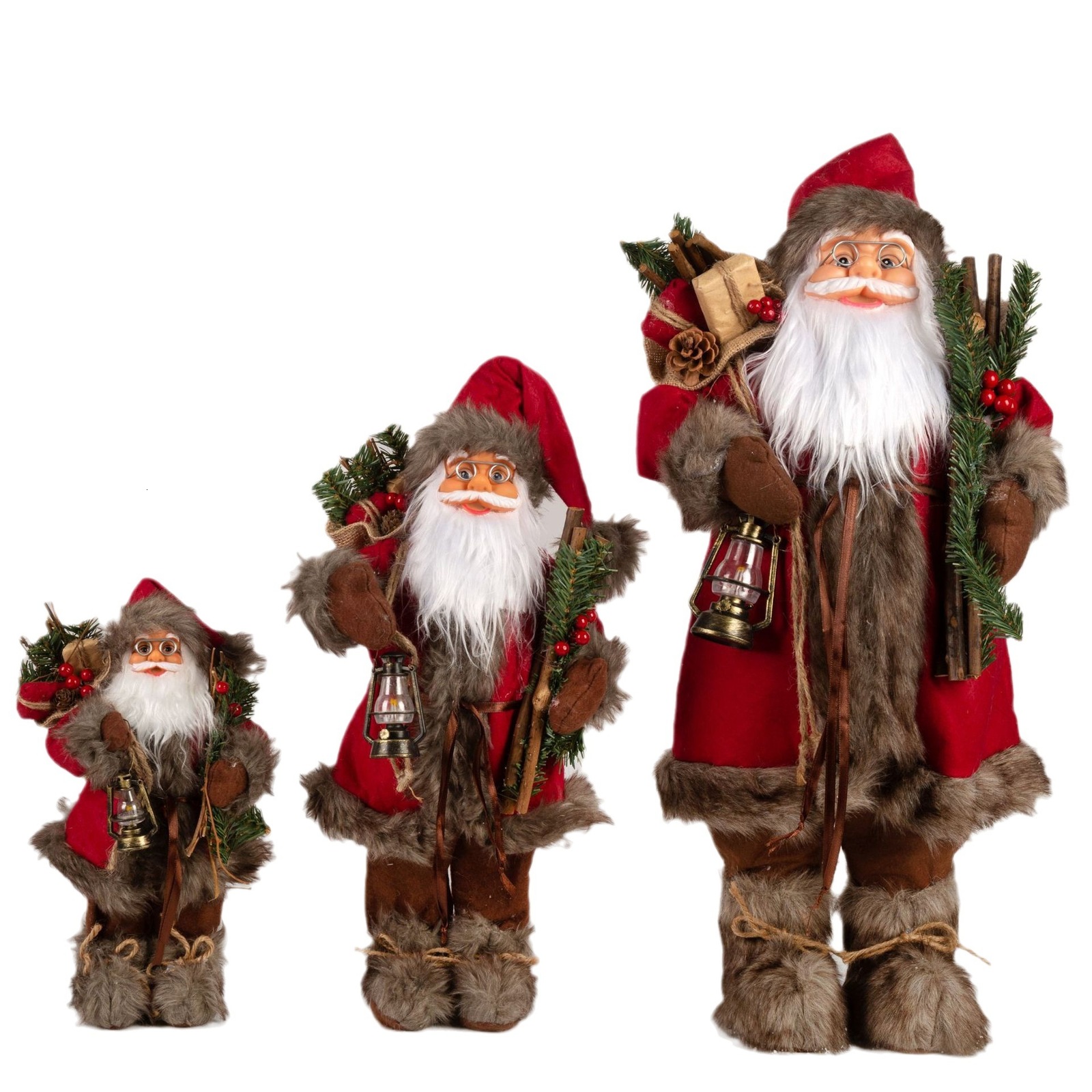 Electric Santa Claus Snow Maiden Musical Dolls Plush Toys Christmas Tree Ornaments Decoration Figures Home Decor Gift Navidad 211018