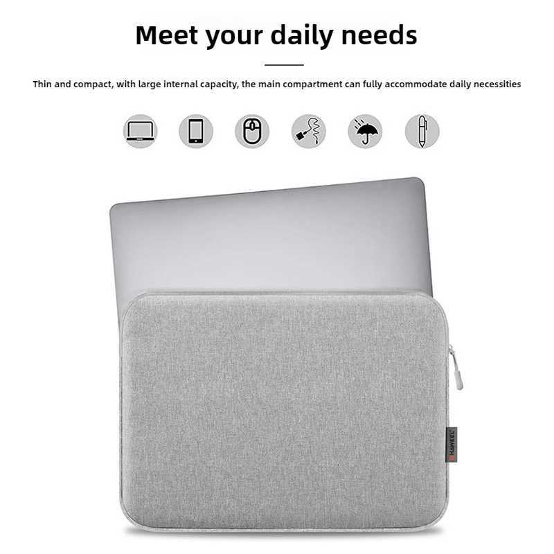 Tableta Bag 16 15 13 Inch Laptop Briefcase Cover with Zipper Suitable for 15167 1415 125135 Inch Laptop Bags W251022
