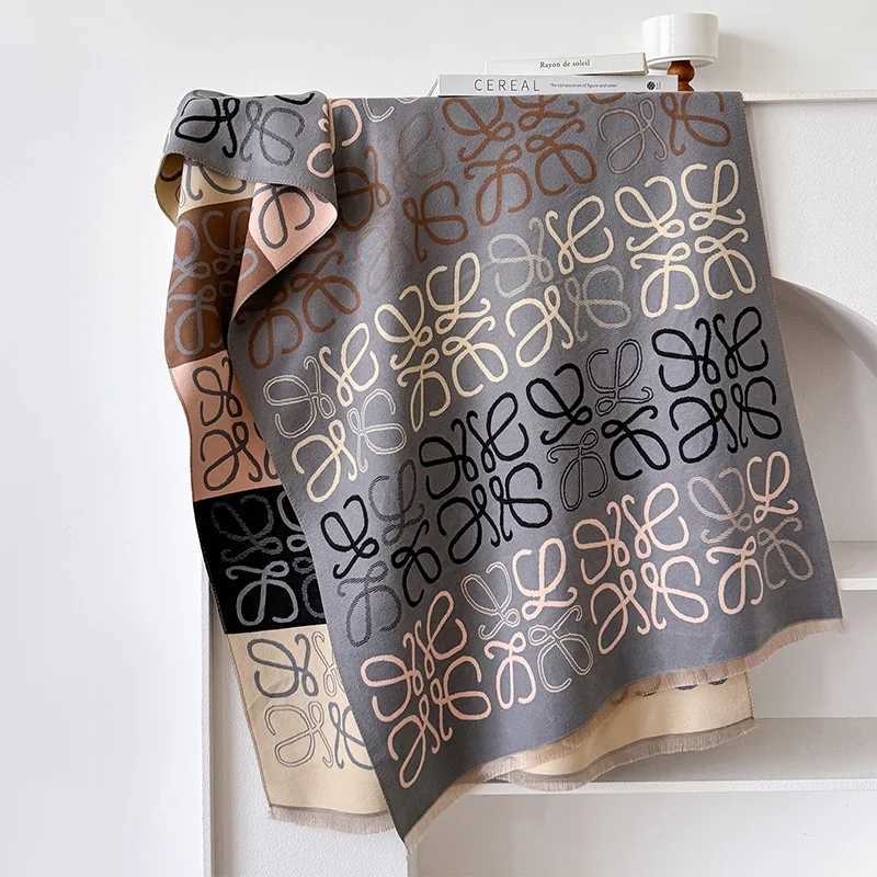 Women Winter Warm Cashmere Scarf Luxury Brand 2024 Floral Shawls and Wraps Bufanda Hijab Travel Stoles Echarpe Blanket J251129