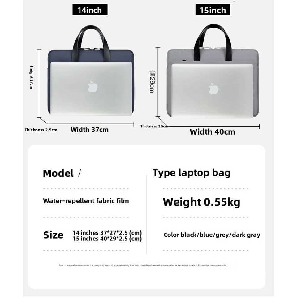 Business commuting laptop bag 14 inch 15 inch waterproof crossbody bag handheld briefcase W251022