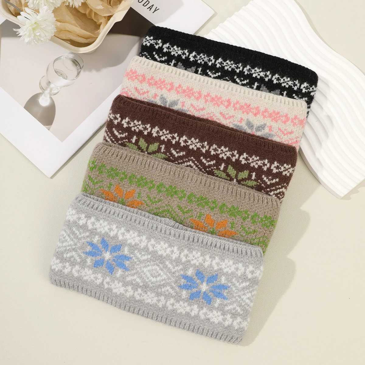 1pc Vintage Knitted Headband Elastic Soft Hair Band Headwear Hair Accessories Autumn Winter Thick Warm Ear Protection Hairbands V251022