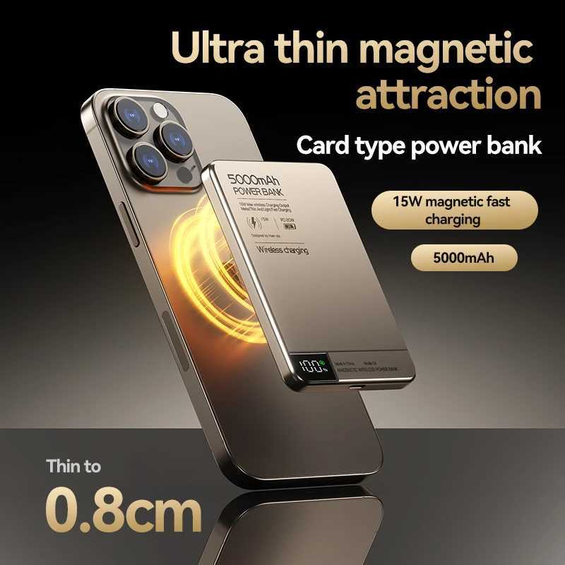 10000mAh Magnetic Power Bank Travel Portable Wireless Fast Charging External Battery PowerBank For IPhone J251114