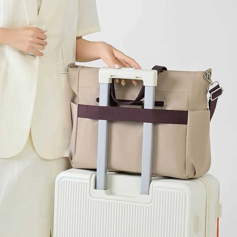 Laptop Bag Nylon casual ladies laptop bag daily commuting briefcase lightweight double main pocket singleshoulder bag W251022