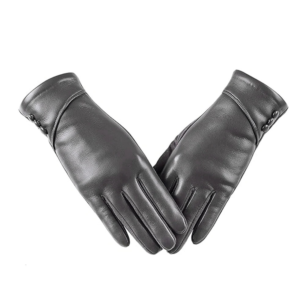 Genuine Leather Gloves for Women Soft Sheepskin Warm Touchscreen Gloves Fashion Women Leather Gloves Winter 251020