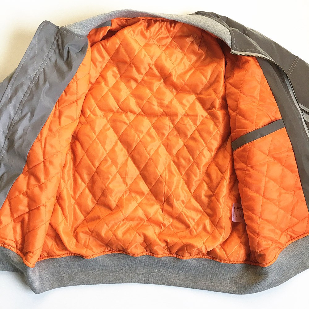 Men's Padded Reflective Flying Jacket Winter Cross-border High Street Fashion Baseball Uniform Coat Plus Size Casual Zipper Pocket Style Short Ja