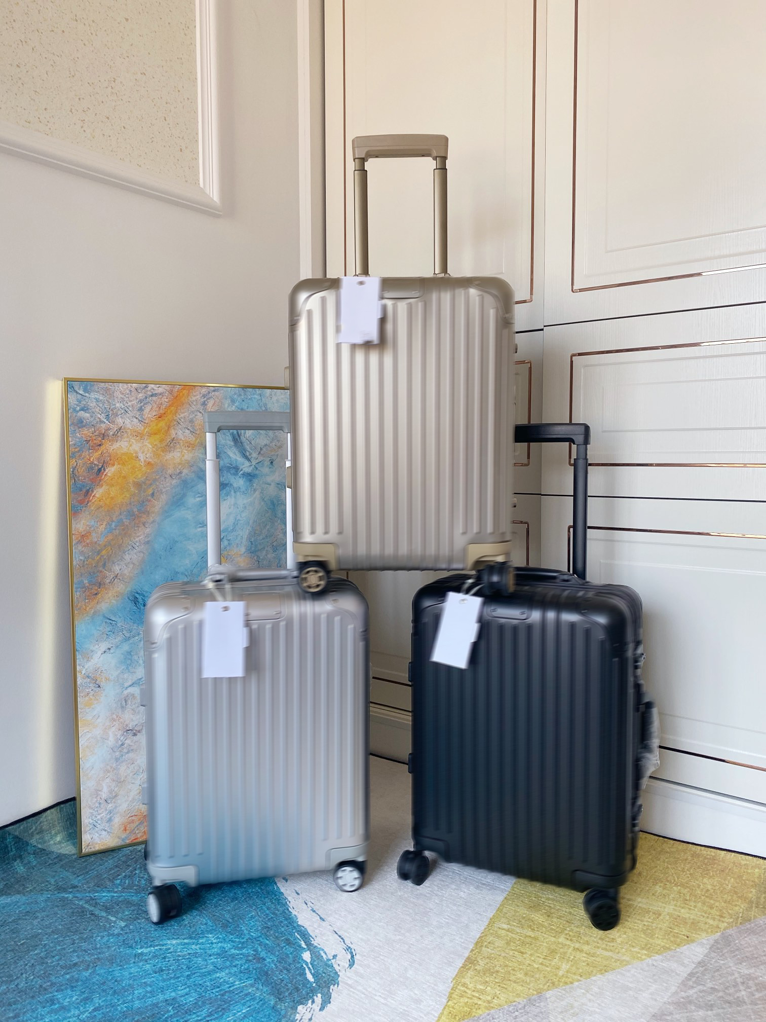 10A Top-Quality Handbag, Premium Designer Luggage, Fashionable Unisex Travel Suitcase, with Floral and Letter Patterns, Rotating Wheels, Handheld Travel Bag