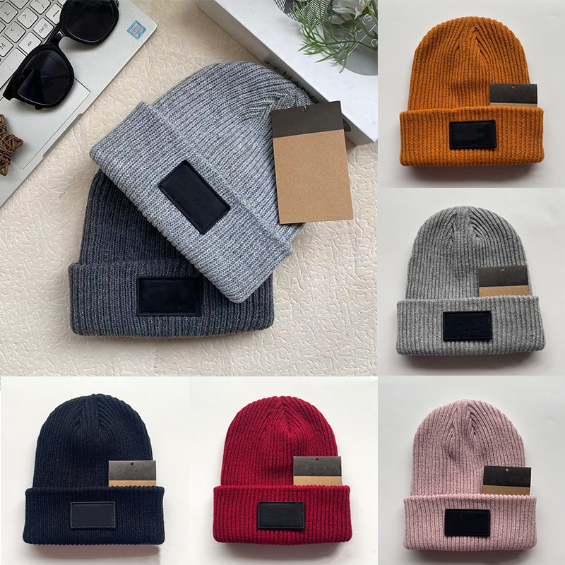 Men's and Women's Autumn/Winter Thermal Beanie Casual Outdoor Travel Knitted Hat Designer Beanie Cap Soft-Peaked Hat