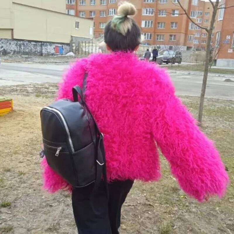 Autumn Winter 18 Colors Faux Coat and Jackets Women Casual Warm Round Neck Fluffy Fur Coats Female